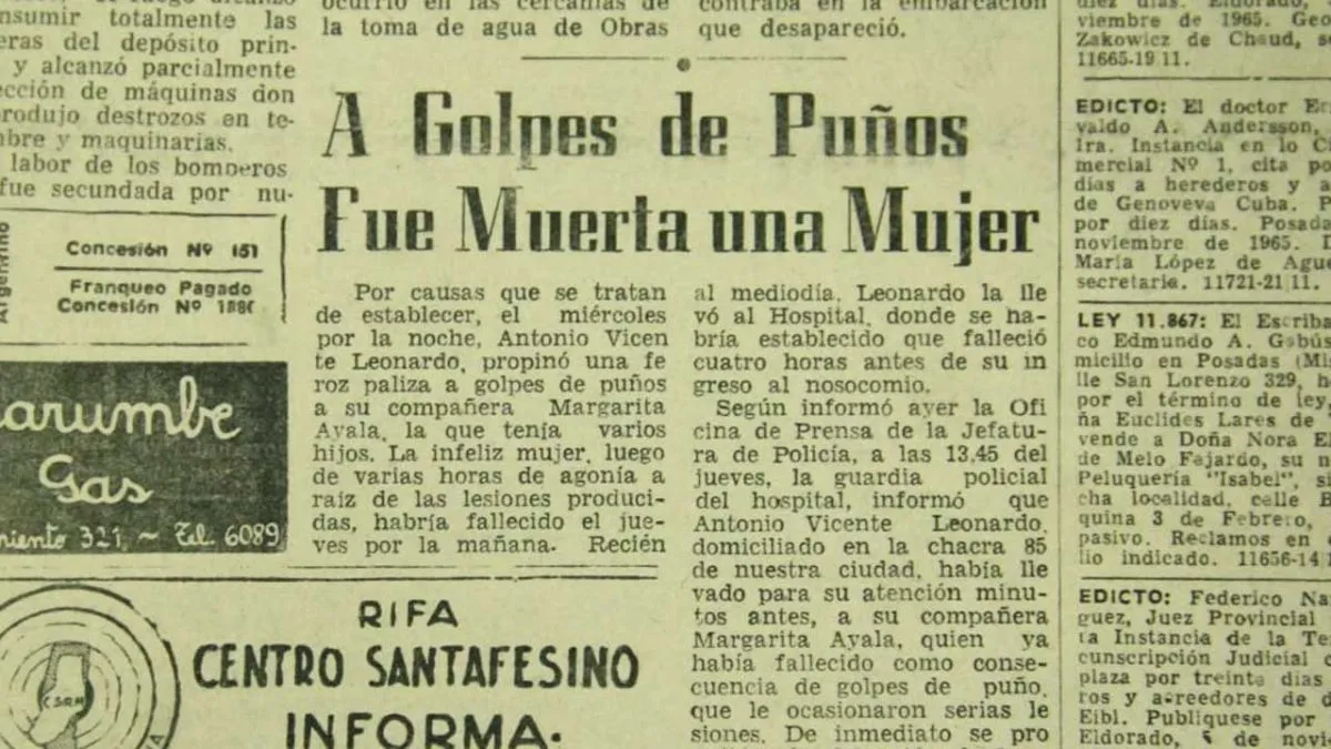 Entre sus archivos, El Territorio atesora las crónicas de la masacre de Oberá,