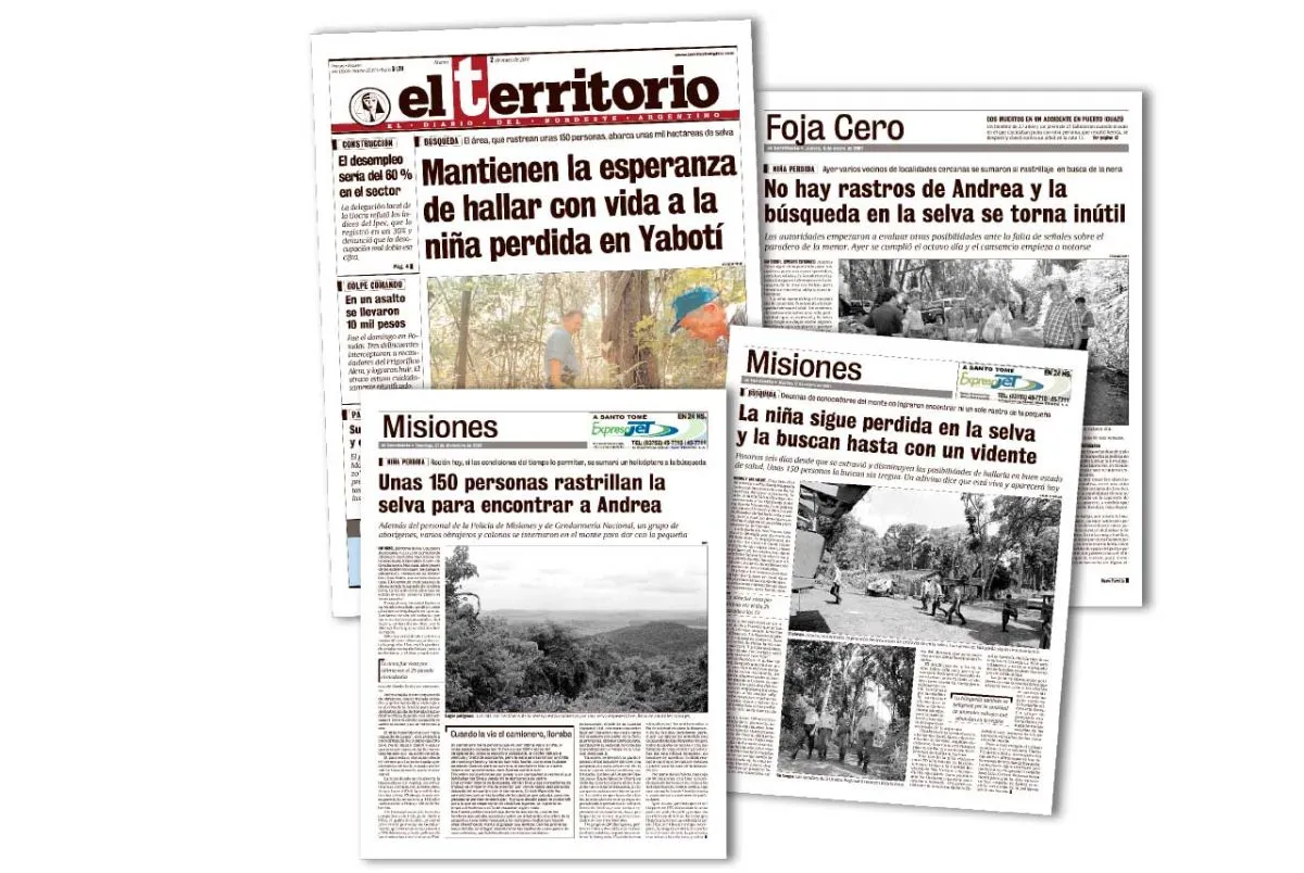 Caso Andrea Silva. Cobertura periodìstica de El Territorio