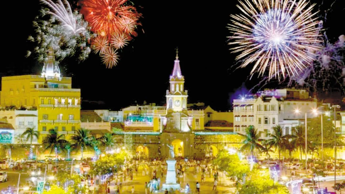 Año Nuevo en Cartagena, Colombia
