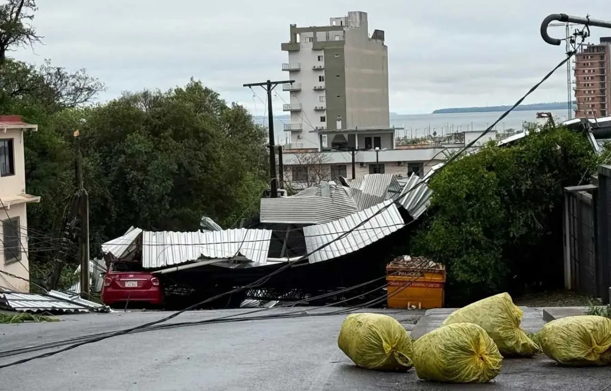 Un feroz temporal causó daños en viviendas, cultivos y tendido eléctrico