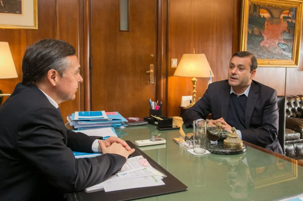 Giuliano se reunió con Herrera Ahuad para avanzar con el plan de modernización de transporte