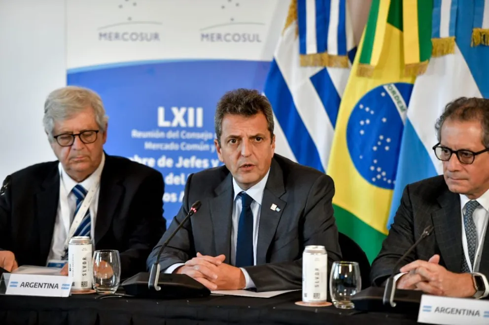 Sergio Massa encabeza la reunión de ministros de Economía del Mercosur
