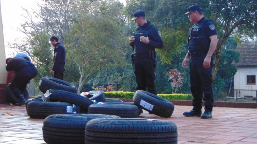 Incautaron neumáticos valuados en $850 mil en Eldorado 
