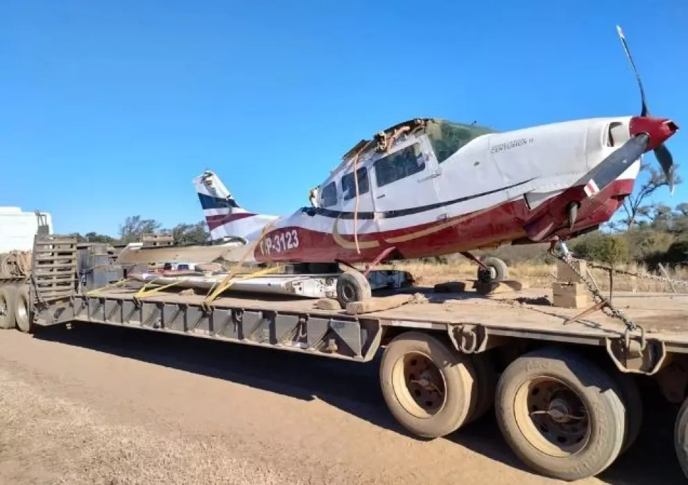 Donaron la avioneta narco que cayó en Chaco a una escuela técnica