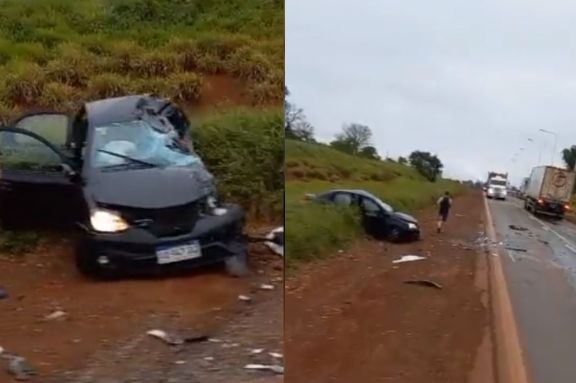Virasoro: un muerto tras colisión entre un auto y un camión sobre ruta 14 