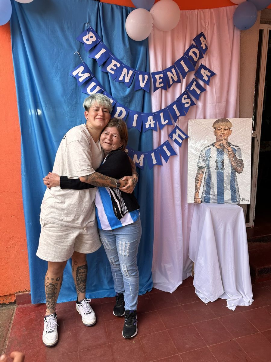 Tras su paso por el Mundial, Yamila volvió a Posadas para reencontrarse con su familia