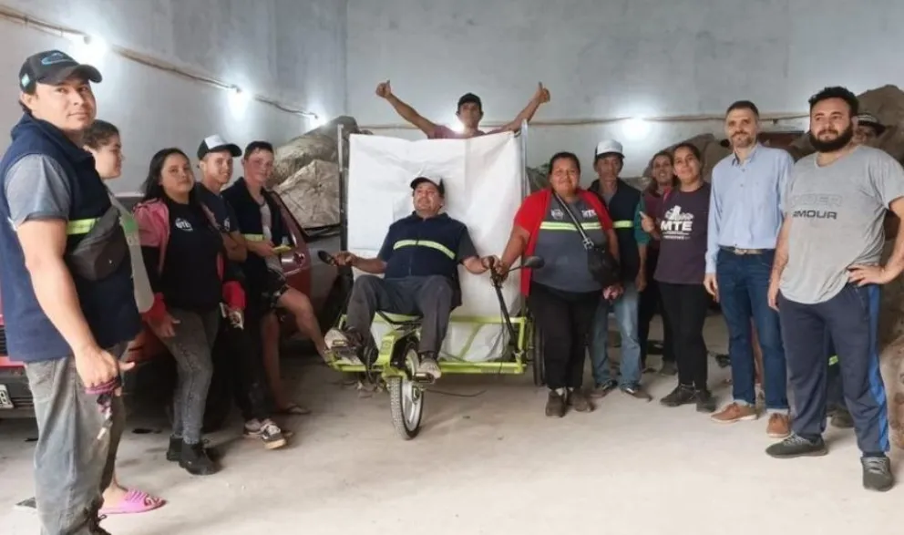 Iguazú: cartoneros realizarán la recolección de reciclables con Bicicarros en la zona de la peatonal