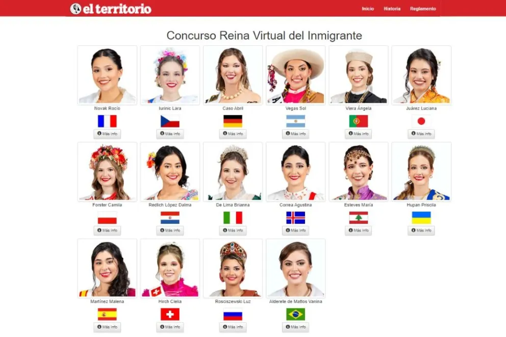 Últimas horas para votar la reina virtual de los Inmigrantes