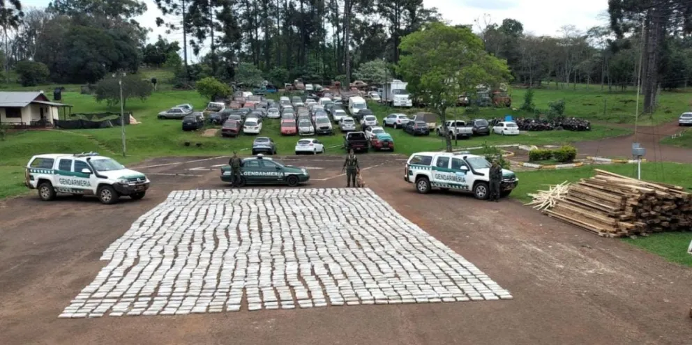 San Pedro: la droga oculta en las vigas de pino superó las dos toneladas
