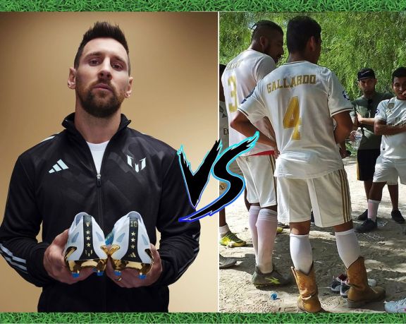 Botines de Messi vs botines de fútbol amateur, el gran debate en Exceso de Fulbo