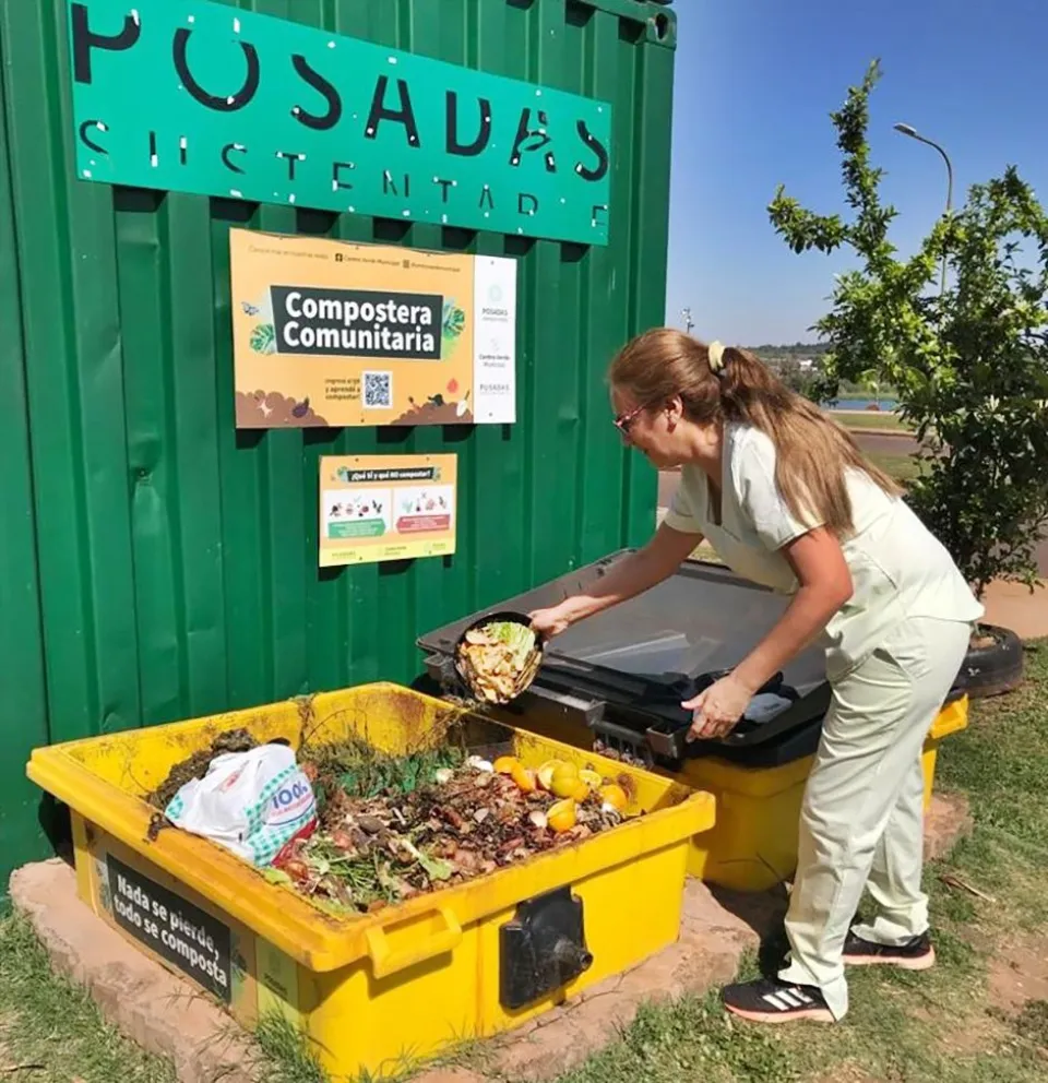 Dictan talleres de compostaje en ecopuntos de Posadas