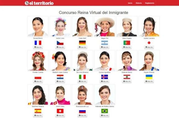 Últimas horas para votar la Reina virtual del Inmigrante