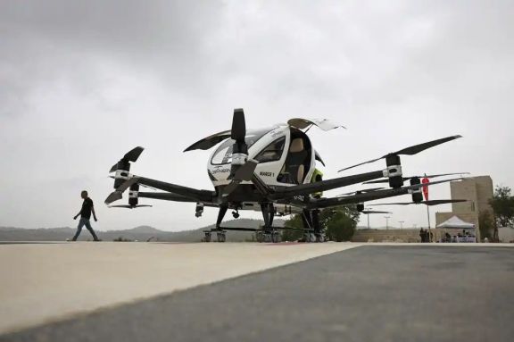 Un taxi dron voló sobre  la capital  de Israel