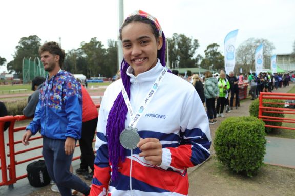 La obereña Milena Cabrera logró la primera medalla para Misiones en los Juegos Evita