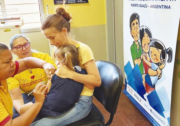 La vacunación pediátrica puso primera en un jardín de Iguazú