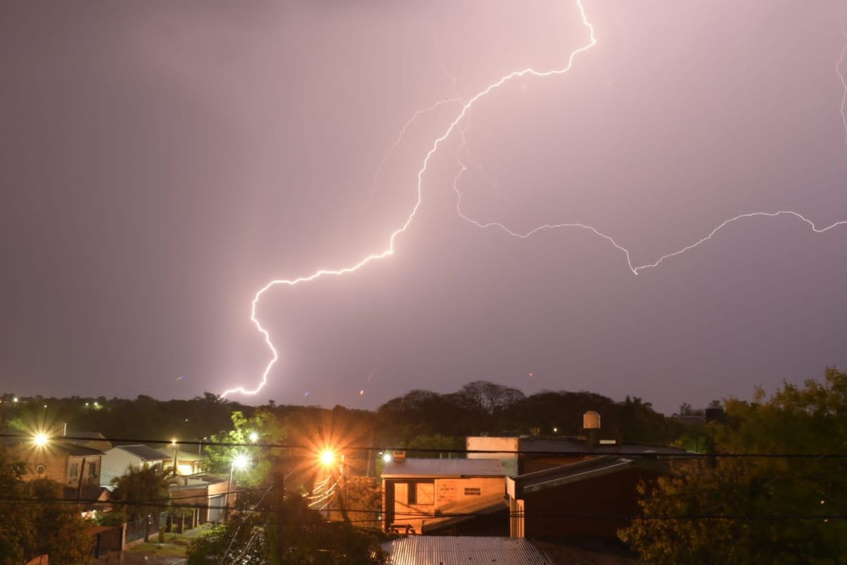 Alerta naranja para este martes por tormentas fuertes en Misiones 