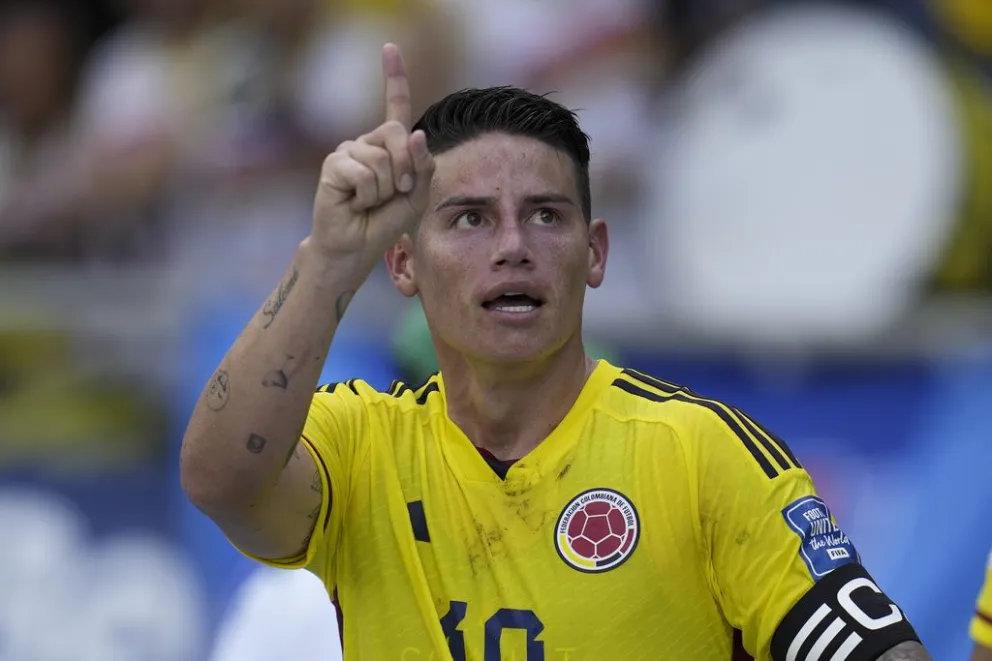 "Quería ganar y no me importaba mi gol", dijo James Rodríguez tras empate de Colombia con Uruguay