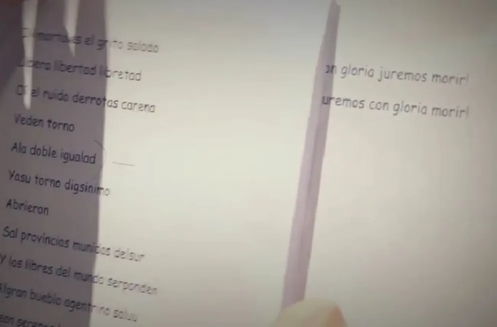Con una particular versión del Himno buscan concientizar sobre la dislexia 