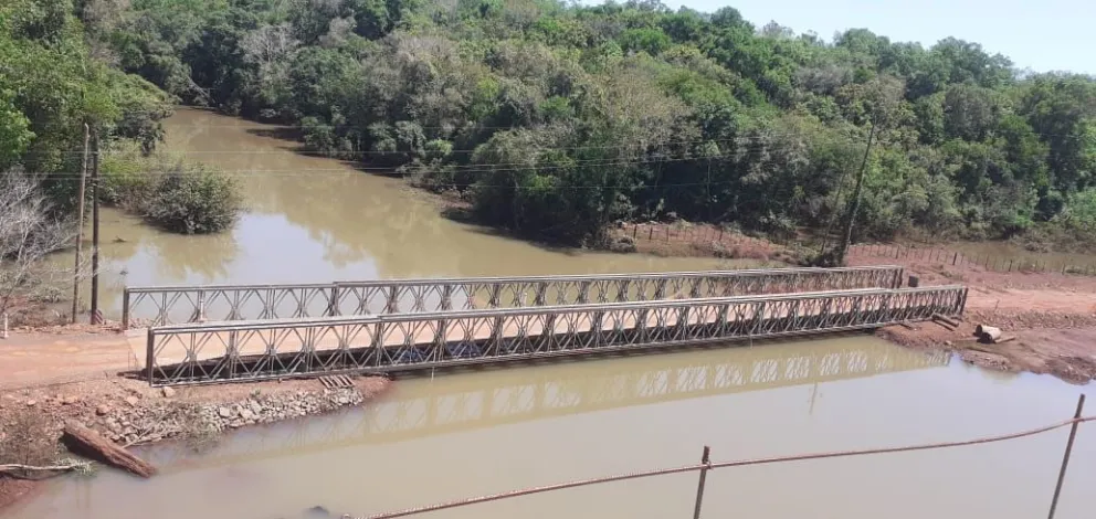 Habilitaron el puente provisorio de la ruta provincial 2 para vehículos de hasta 10 toneladas