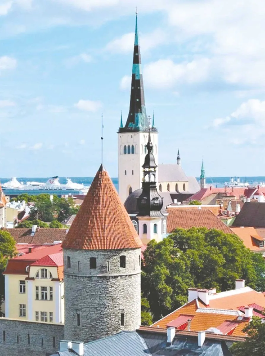 Tallin capital de la República de Estonia. Iglesia de San Olaf