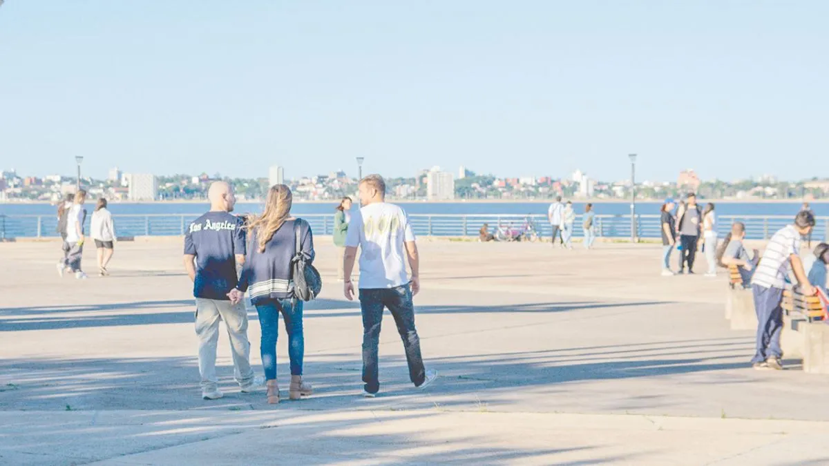 Turistas en la capital provincial