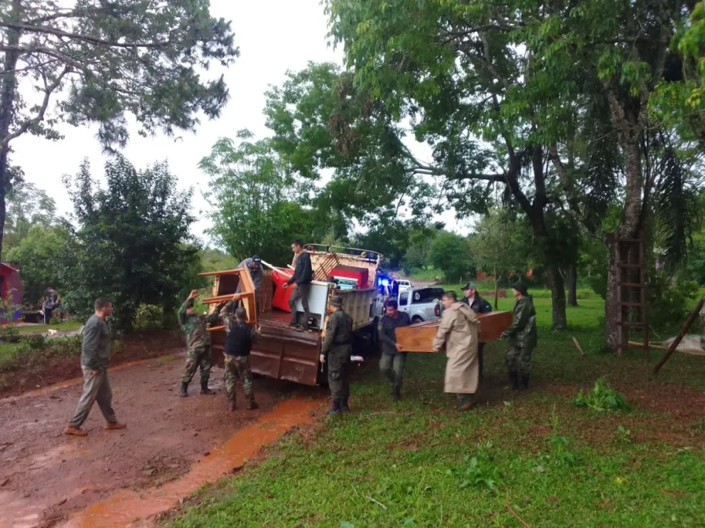 Son 15 las familias evacuadas en Alba Posse