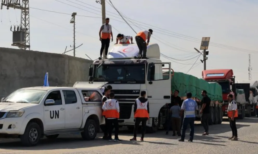 La ayuda humanitaria comenzó a entrar a la Franja de Gaza