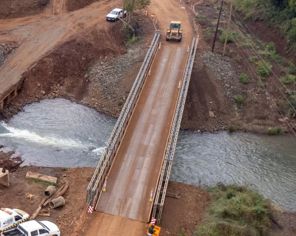 Habilitaron el puente sobre el arroyo Pindaytí 