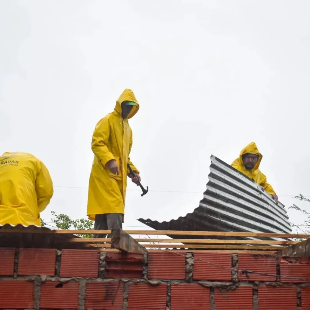 Asistieron a familias afectadas por las intensas lluvias en Posadas 