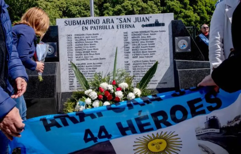 Homenaje a los tripulantes del ARA San Juan, a seis años de su última partida desde Mar del Plata