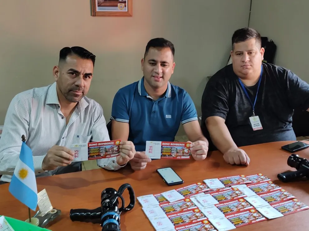 Iguazú: bomberos sortean el primer premio estimulo del bono colaboración