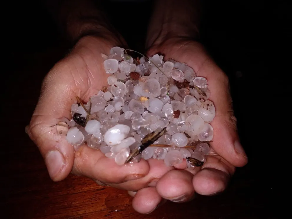 Granizada se hizo sentir en Jardín América y zonas aledañas 