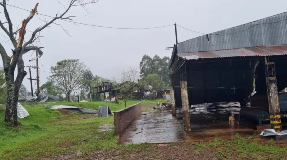 Un fuerte temporal afectó a Aristóbulo del Valle y Salto Encantado