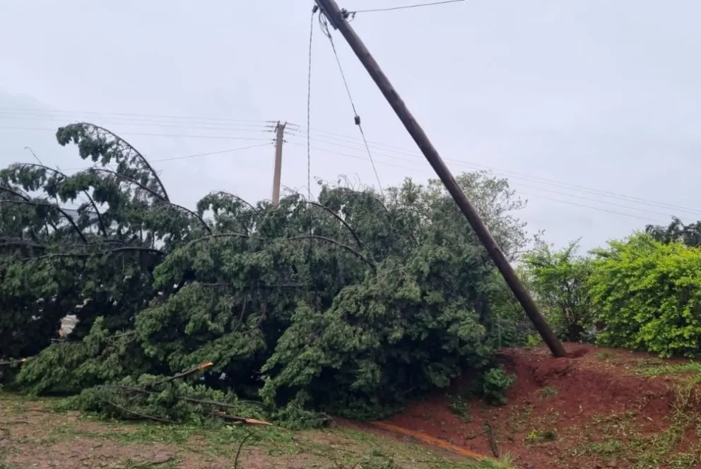 Las imágenes de lo que dejó el temporal que azotó a Aristóbulo del Valle y Salto Encantado