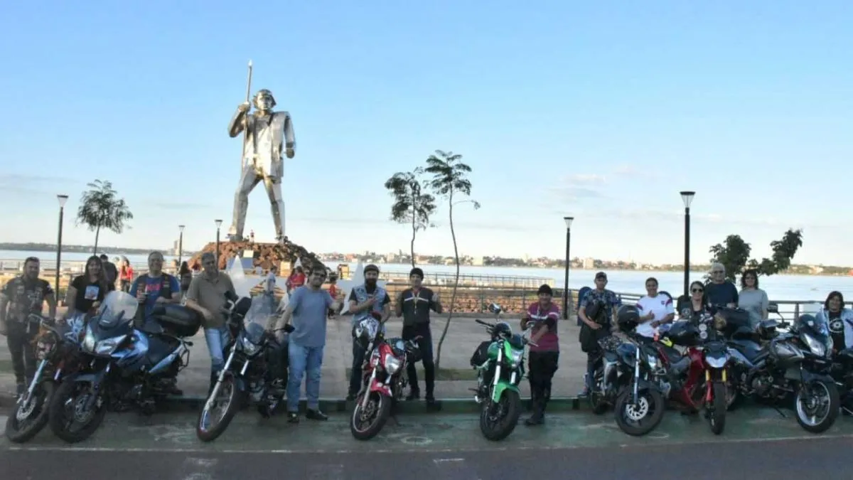 Turismo. Motoqueros brasileños que visitaron el fin de semana Posadas