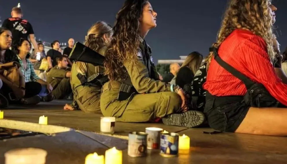 Israelíes hicieron un minuto de silencio por las víctimas de los ataques de Hamas