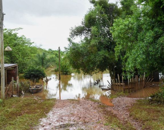 En Santo Tomé el río Uruguay permanece estacionario