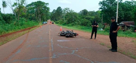 Joven falleció luego de una colisión entre motocicletas
