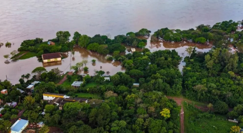 La nueva crecida del río Uruguay en Santo Tomé alerta a toda la región