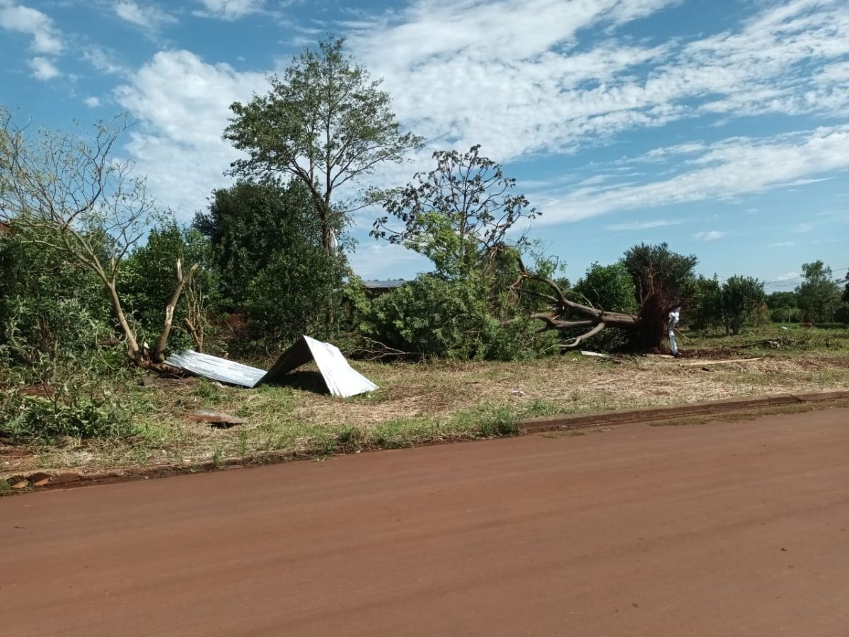 "Sentimos un viento fuerte, corrí la cortina para ver y voló el techo completo"
