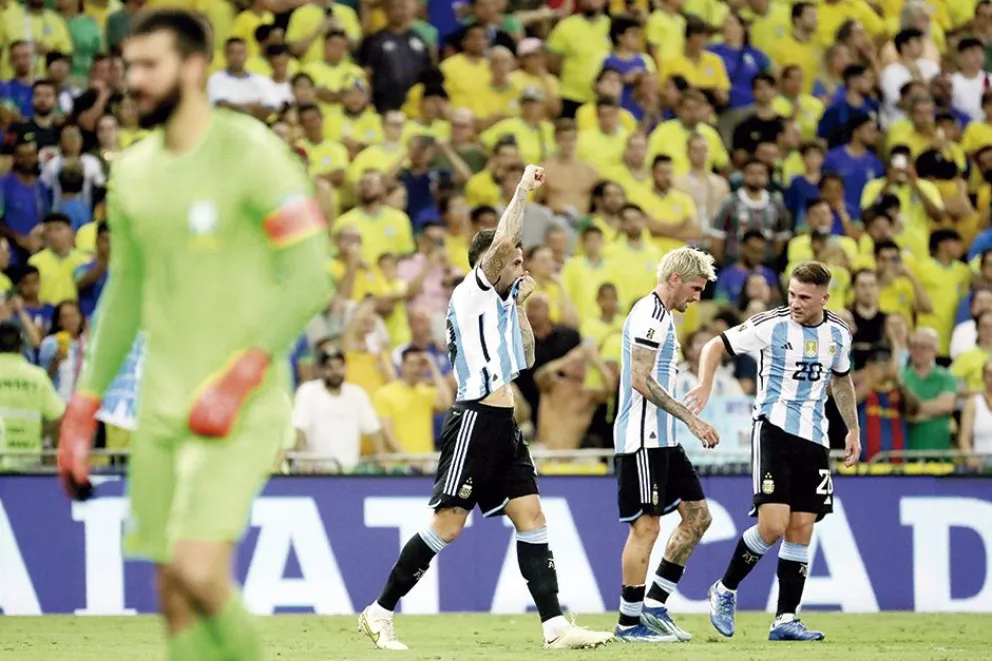 Fibra y fútbol albiceleste  en el maracaná