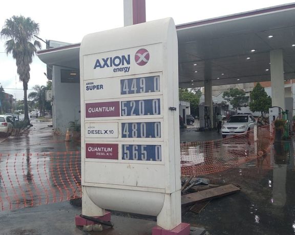 Axion Energy también actualizó sus precios en Jardín América