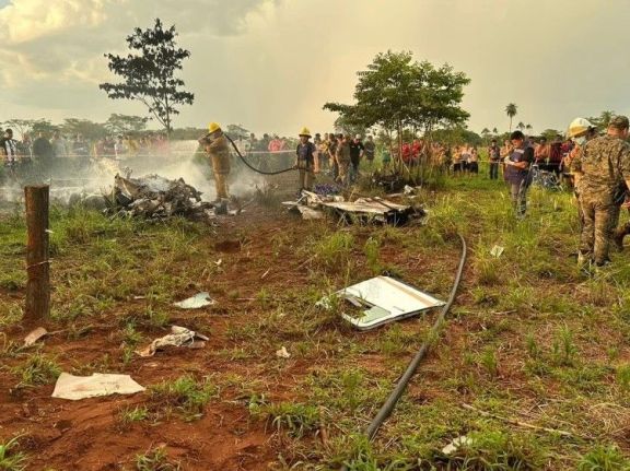 Murió el diputado paraguayo Walter Harms al caer la avioneta en la que viajaba