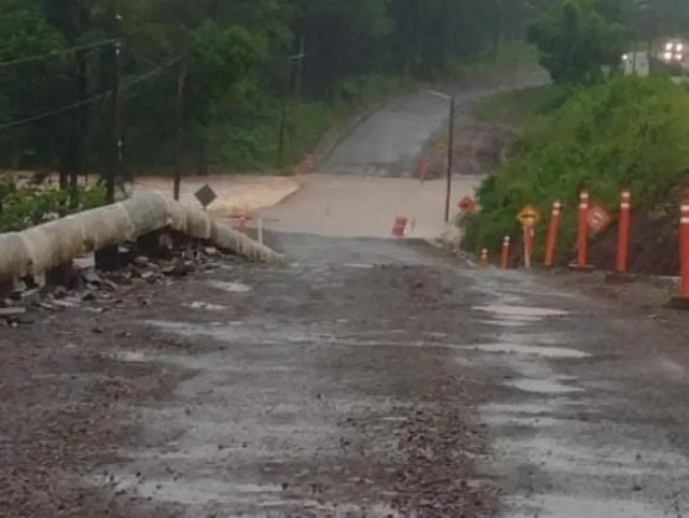 Se cerró el tránsito en el puente provisorio sobre Tabay en la ruta 7 