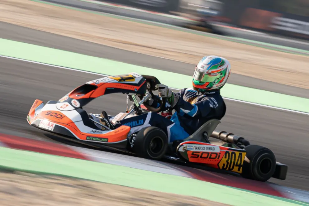 Grimaldi largará 14° la Prefinal en el Mundial de Karting en Bahréin