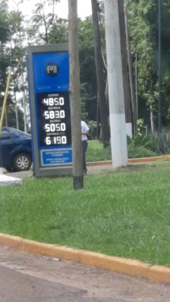 Las naftas aumentaron 90 pesos en las YPF de Puerto Iguazú