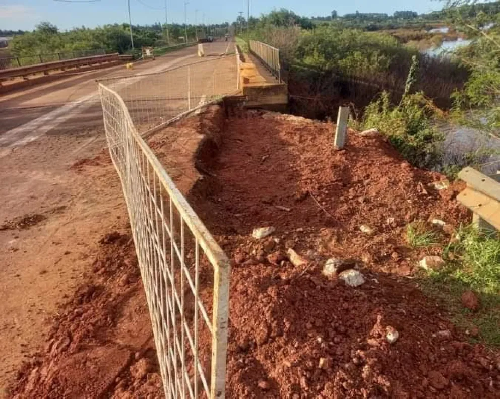 Arrancaron las obras en el puente del arroyo Itacuá, sobre Ruta Provincial 94