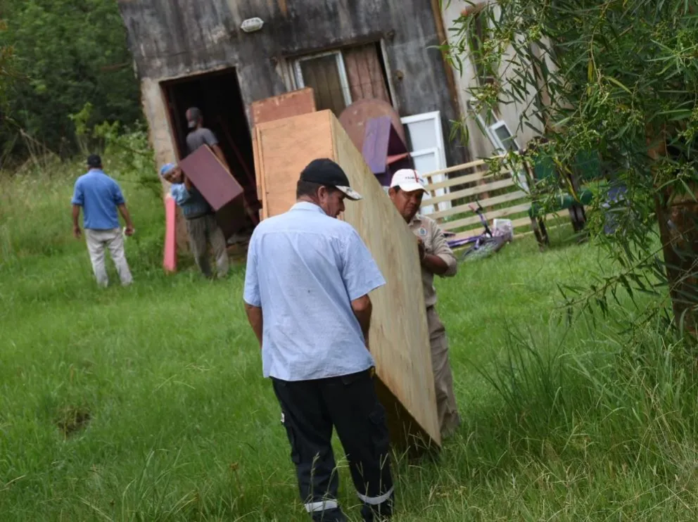 Ya no quedan familias evacuadas tras el último repunte del río Uruguay en San Tomé