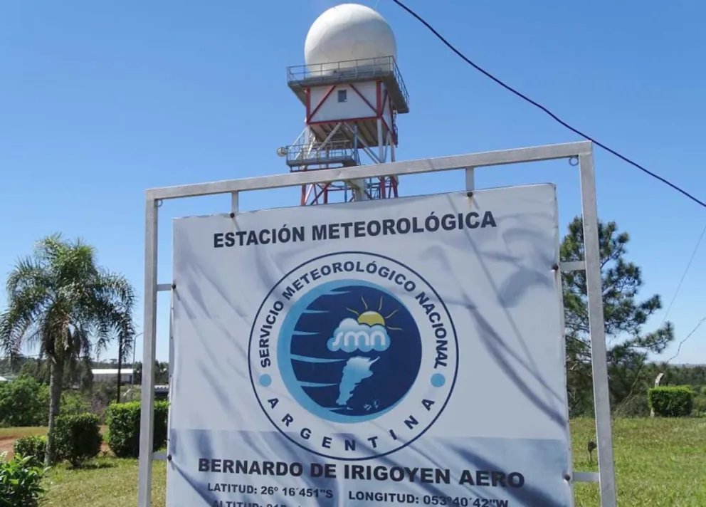 Un radar monitorea el cielo		en el Norte y Centro misionero