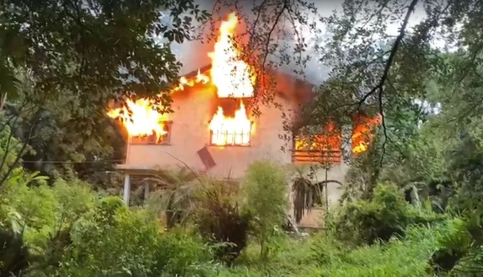 Se incendió una casa en Eldorado